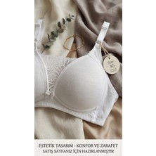 Hb Comfort Toparlayıcı Balensiz Midesi Dantelli Sütyen 2540