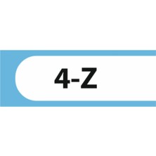 HiperAD Reklam 4-Z Yazılı Okul Kapı Isimliği 25 × 9 cm Dekota |sınıf Kapı Yazısı 3mm Dekota Ilkokul