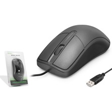 Dinç Store 44 USB Kablolu Optik Mouse - Siyah HDX3261