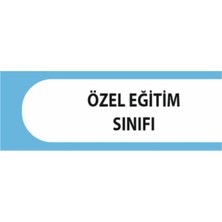 HiperAD Reklam Özel Eğitim Sınıfı Yazılı Okul Kapı Isimliği 25 × 9 cm Dekota | Kapı Yazısı 3mm Dekota Ilkokul