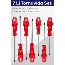 Marsilyan™- 7'li Tornavida Seti (4  Düz Tornavida 3  Yıldız Tornavida)