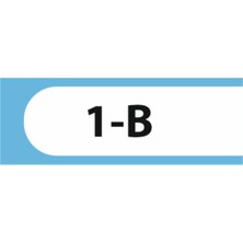 HiperAD Reklam 1-B Yazılı Okul Kapı Isimliği 25 × 9 cm Dekota | Kapı Yazısı 3mm Dekota Ilkokul