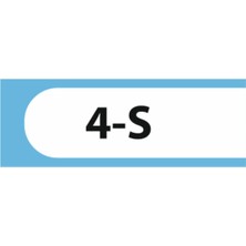 HiperAD Reklam 4-S Yazılı Okul Kapı Isimliği 25 × 9 cm Dekota |sınıf Kapı Yazısı 3mm Dekota Ilkokul