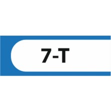 HiperAD Reklam 7-T Yazılı Okul Kapı Isimliği 25 × 9 cm Dekota |sınıf Kapı Yazısı 3mm Dekota Ortaokul