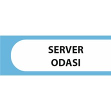 HiperAD Reklam Server Odası Yazılı Okul Kapı Isimliği 25 × 9 cm Dekota | Kapı Yazısı 3mm Dekota Ilkokul