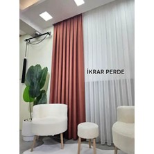 İkrar Perde Keten Fon Perde A Pile 1x3 Sık Pile