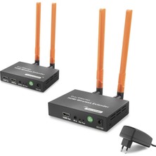Skygo HDMI Kablosuz Görüntü ve Ses Aktarım Seti Loop-Out 1080P 300 M Siyah HDX1384