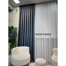 İkrar Perde Keten Fon Perde A Pile 1x3 Sık Pile
