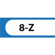 HiperAD Reklam 8-Z Yazılı Okul Kapı Isimliği 25 × 9 cm Dekota |sınıf Kapı Yazısı 3mm Dekota Ortaokul