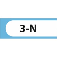 HiperAD Reklam 3-N Yazılı Okul Kapı Isimliği 25 × 9 cm Dekota |sınıf Kapı Yazısı 3mm Dekota Ilkokul