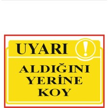 HiperAD Reklam Aldığını Yerine Koy Yazılı Dekota Duvar Baskısı – 3 mm Forex Uyarısı 25 cm × 35CM