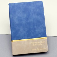 Dinç Store 44 Öğretmene Özel Hediyelik Defter Mavi