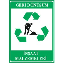 HiperAD Reklam Geri Dönüşüm Inşaat Malzemeleri Dekota Baskı – 3 mm Forex Uyarı Tabelası 25 cm × 35CM