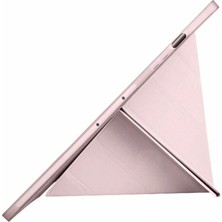 Dinç Store 44 Samsung Galaxy X510 Tab S9 Fe 11 Kılıf Kalemlikli Mars Tablet Kılıfı - Rose Gold