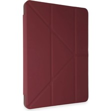 Dinç Store 44 Huawei Honor Pad V9 Kılıf Kalemlikli Mars Tablet Kılıfı - Mürdüm