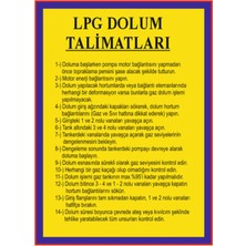 HiperAD Reklam Lpg Dolum Talimatlarını Gösteren Dekota Baskı – 3 mm Forex Uyarısı 25 cm × 35CM