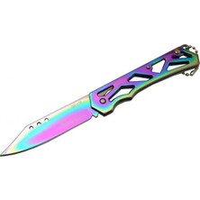 Dinç Store 44 Alaska SDR-13X Gökkuşağı Çakı 17 cm Manuel, Kemerlikli