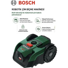 Bosch Kablosuz Robot Çim Biçme Makinesi 200 M² Smartvision Kameralı Sınır Kablosu Gerektirmeyen Akıllı Bahçe Robotu