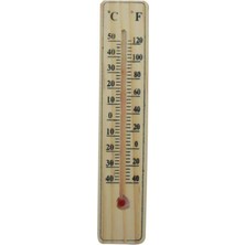 Marsilyan™- Ahşap Oda Sıcaklığı Sıcaklık Ölçümü Termometresi Küçük Boy