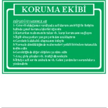 HiperAD Reklam Koruma Ekibi Talimatları Dekota Baskı – 3 mm Forex Uyarı Tabelası 25 cm × 35CM