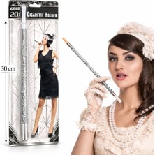 Dinç Store 44 Gümüş Payetli Sigara Tutacağı