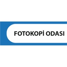 HiperAD Reklam Fotokopi Odası Yazılı Okul Kapı Isimliği 25 × 9 cm Dekota |sınıf Kapı Yazısı 3mm Dekota Ortaokul