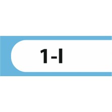 HiperAD Reklam 1-I Yazılı Okul Kapı Isimliği 25 × 9 cm Dekota | Kapı Yazısı 3mm Dekota Ilkokul