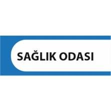 HiperAD Reklam Sağlık Odası Yazılı Okul Kapı Isimliği 25 × 9 cm Dekota |sınıf Kapı Yazısı 3mm Dekota Ortaokul