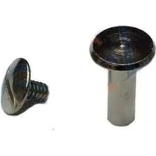 Marsilyan™- Cilt Menü, Katalog, Kartela Vidası, 13MM - Nikel, 1 Adet