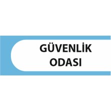 HiperAD Reklam Güvenlik Odası Okul Kapı Isimliği 25 × 9 cm Dekota | Kapı Yazısı 3mm Dekota Ilkokul
