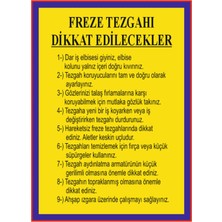 HiperAD Reklam Freze Tezgahında Kullanılacakları Gösteren Gösteren Dekota Baskı – 3 mm Forex Uyarısı 25 cm × 35CM