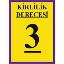HiperAD Reklam Krililik Derecesi Gösteren 3 Yazılı Uyarısı Dekota Duvar Baskısı – 3 mm Forex 25 × 35