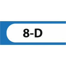 HiperAD Reklam 8-D Yazılı Okul Kapı Isimliği 25 × 9 cm Dekota |sınıf Kapı Yazısı 3mm Dekota Ortaokul