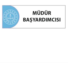 HiperAD Reklam Müdür Başyardımcısı Yazılı Okul Kapı Isimliği 25 × 9 cm Dekota | Kapı Yazısı 3mm Dekota Ilkokul