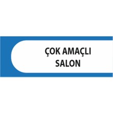 HiperAD Reklam Çok Amaçlı Salon Yazılı Okul Kapı Isimliği 25 × 9 cm Dekota |sınıf Kapı Yazısı 3mm Dekota Ortaokul
