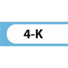 HiperAD Reklam 4-K Yazılı Okul Kapı Isimliği 25 × 9 cm Dekota |sınıf Kapı Yazısı 3mm Dekota Ilkokul