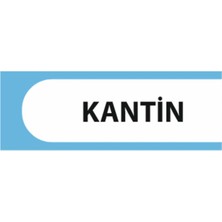 HiperAD Reklam Kantin Yazılı Okul Kapı Isimliği 25 × 9 cm Dekota | Kapı Yazısı 3mm Dekota Ilkokul