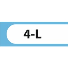 HiperAD Reklam 4-L Yazılı Okul Kapı Isimliği 25 × 9 cm Dekota |sınıf Kapı Yazısı 3mm Dekota Ilkokul