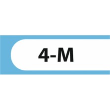 HiperAD Reklam 4-M Yazılı Okul Kapı Isimliği 25 × 9 cm Dekota |sınıf Kapı Yazısı 3mm Dekota Ilkokul
