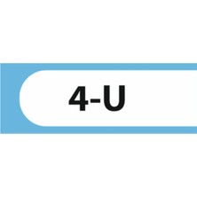 HiperAD Reklam 4-U Yazılı Okul Kapı Isimliği 25 × 9 cm Dekota |sınıf Kapı Yazısı 3mm Dekota Ilkokul