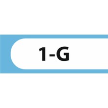 HiperAD Reklam 1-G Yazılı Okul Kapı Isimliği 25 × 9 cm Dekota | Kapı Yazısı 3mm Dekota Ilkokul