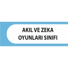 HiperAD Reklam Akıl ve Zeka Oyunları Sınıfı Yazılı Okul Kapı Isimliği 25 × 9 cm Dekota