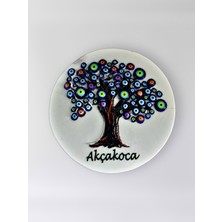 Mundy Akçakoca Polyester Kabartmalı Magnet Çap:6,5cm Dekoratif Hediyelik Buzdolabı Süsü (KOD:1451)