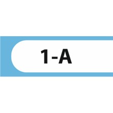 HiperAD Reklam 1-A Yazılı Okul Kapı Isimliği 25 × 9 cm Dekota | Kapı Yazısı 3mm Dekota Ilkokul