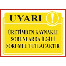 HiperAD Reklam Üretimden Kaynaklı Hatalarda Ilgili Sorumlu Olacak Dekota – 3 mm Forex Uyarısı 25 cm × 35