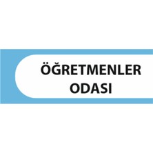 HiperAD Reklam Öğretmenler Odası Yazılı Okul Kapı Isimliği 25 × 9 cm Dekota | Kapı Yazısı 3mm Dekota Ilkokul