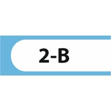 HiperAD Reklam 2-B Yazılı Okul Kapı Isimliği 25 × 9 cm Dekota |sınıf Kapı Yazısı 3mm Dekota Ilkokul