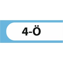 HiperAD Reklam 4-Ö Yazılı Okul Kapı Isimliği 25 × 9 cm Dekota |sınıf Kapı Yazısı 3mm Dekota Ilkokul