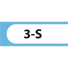 HiperAD Reklam 3-S Yazılı Okul Kapı Isimliği 25 × 9 cm Dekota |sınıf Kapı Yazısı 3mm Dekota Ilkokul