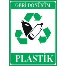 HiperAD Reklam Geri Dönüşüm Plastik Dekota Baskı – 3 mm Forex Uyarı Tabelası 25 cm × 35CM